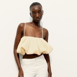 Zara Voluminous Crop Top